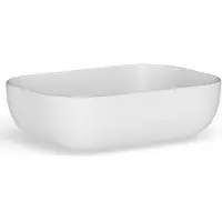 Looox sink collection opzet waskom rechthoekig 45x32,5cm matt white WWK4532MW