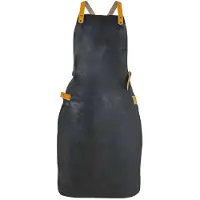 Yakiniku - BBQ Accessoire Schort Kunstleer - Kunstleer - Zwart