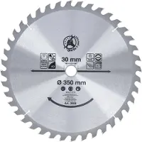 Kraftmann 3958, hardmetalen zaagblad, diameter 350 mm