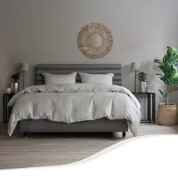 Tempur Home by - Dekbedovertrek - 200 x 200 cm - Nature & Bamboevezels - Strijkvrij & Drogerbestendig - Zijdezacht comfort en natuurlijke temperatuurregulatie