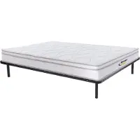 Vente-unique Set lattenbodem en verenmatras met 3 slaapzones en vormgeheugen WOLKENTANZ van YSMÉE - 140 x 190 cm