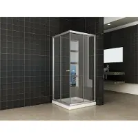 Wiesbaden douchecabine | hoekinstap | 90x90x190 cm | 5mm helder glas