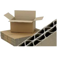 Cleverpack Verzenddoos CleverPack dubbelgolf 586x386x386mm bruin 5stuks