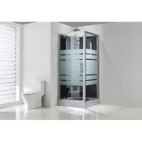 Wiesbaden Complete douchecabine thermo 90x90x228 cm 5mm