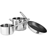 Eva Solo Set Saucepan & Pots 3 Pcs - Bloempotten Roestvrijstaal Roestvrij staal - 94202411