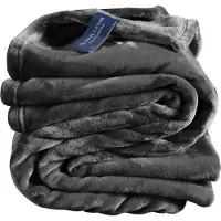 De Witte Lietaer Cosy Plaid Dark Ebony-150 x 200 cm