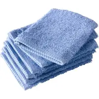 De Witte Lietaer Washandje Helene Sky Blue (Set van 6)