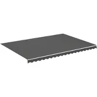 vidaXL Vervangingsdoek voor luifel 5x3,5 m antracietkleurig