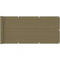 vidaXL Balkonscherm 75x400 cm HDPE taupe