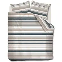 Rivièra Maison Dekbedovertrek Sturdy Stripe Marineblauw Katoen-200 x 200 / 220 cm | 2-Persoons