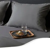 Tempur Home by kussensloop 60 x 50 cm – Antraciet – Egyptisch Katoen – Strijkvrij – Geschikt Voor Droger