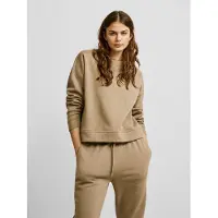 Pieces Huispak dames - Lounge pak dames - Oversized jogging pak vrouwen - Lichtgrijs / L