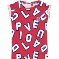Quapi T-shirt Aisha met all over print rood/wit/blauw Rood/wit/blauw 146