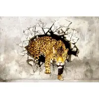 Dimex Fotobehang - Hunting Panther 375x250cm - Vliesbehang