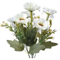 Clayre & Eef Kunstbloem 30 cm Wit Kunststof Wit