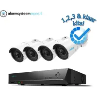 Reolink RLN8-410-2T: 8-kanaals 5MP/4MP PoE netwerk videorecorder met HDMI- en VGA-uitgang, inclusief 2 TB harde schijf