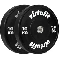 VirtuFit Bumper Plate - Olympische Halterschijf van Rubber - 50 mm - set 2 x 10 kg