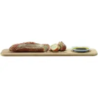 LSA International Dine broodplank met dipschaaltje - 50 cm - wit