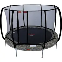 Avyna Trampoline Pro-Line InGround 430 + Royal Class Veiligheidsnet Camouflage