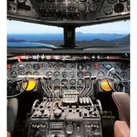Blokker Dimex Cockpit View Vlies Fotobehang 225x250cm 3-banen