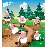 Dimex Fotobehang - Sheep 225x250cm - Vliesbehang