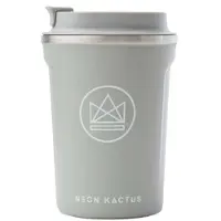 Neon Kactus - Reisbeker 380 ml Forever Young - Roestvast Staal - Grijs