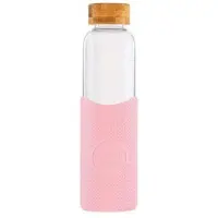 Neon Kactus - Pink Flamingo Glass Water Bottle 550ml