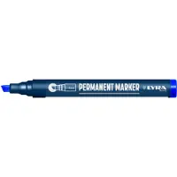 Kippers Rijssen Permanente Marker Dry-Safe Classic 2-6 mm Schuine Punt Blauw