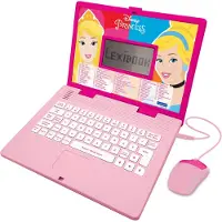 Lexibook Disney Princess tweetalige educatieve laptop - 124 activiteiten (Duits / Engels)