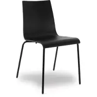 Workliving Eetkamerstoel Houten Design Zwart Eiken Puur