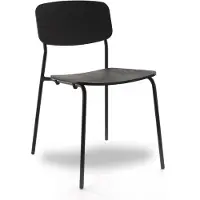 Workliving Bianca Eetkamerstoel - Houten Design Zwart Eiken