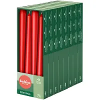 Bolsius - Gladde Dinerkaarsen - 24,5 cm - 32 stuks - Rood