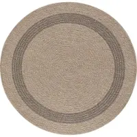 Livabliss Core Vloerkleed Ø 100 cm - Zand/Zwart