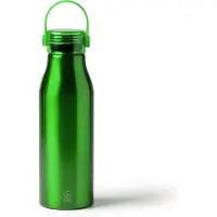 Stamina Groene Design Waterfles/drinkfles/sportfles - aluminium - 750 ml - schroefdop
