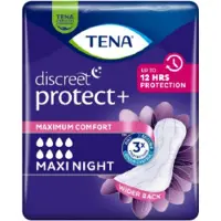 Tena Discreet Maxi Night, 12 stuks . Voordeelbundel met 10 verpakkingen