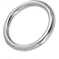 Erotic Metal cockring 8 mm breed zilver kleur