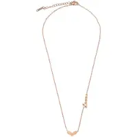 Despora - Ketting - Hartjes ketting - Hartjes ketting voor liefde - Hartje - Koppelketting - Ketting dames - Ketting Dames Zilver - Valentijn- Liefdes Cadeau - Rose-Goudkleurig (Lovers)