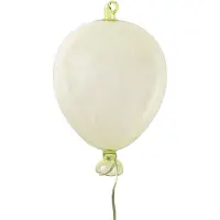 Clayre & Eef Decoratie Hanger Ballon Ø 7x14 cm Groen Glas Groen