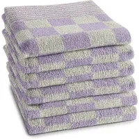 DDDDD - 6x Keukendoek - Barbeque - 50x55 cm - Pastel Lila - Set van 6 stuks