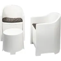 Niceey Tuinset Luna - 3 Delig - Wit