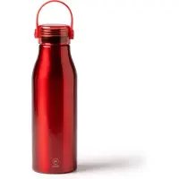 Stamina Rode Design Waterfles/drinkfles/sportfles - aluminium - 750 ml - schroefdop