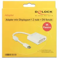 DeLOCK Premium Mini DisplayPort 1.2 naar DVI adapter (1920 x 1200) / wit - 0,20 meter