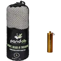 Pandoo Reishanddoek Grijs - Large - Sneldrogend - Absorberend - Bamboovezel