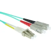 ACT RL8602 Glasvezel Patchkabel Duplex LSZH - LC/SC 50/125µm OM3 - 2 meter
