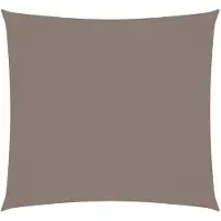 vidaXL Zonnescherm vierkant 4x4 m oxford stof taupe