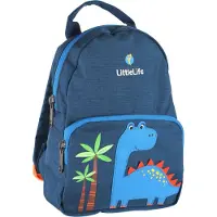 Littlelife Rugzak voor peuters, model 'Animal', dinosaurus, 2 liter, met vriendelijk gezicht