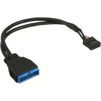 InLine USB 2.0 to 3.0 internal USB 2.0 header to USB 3.0 internal 0.15m