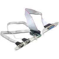 DeLOCK Mini PCIe I/O PCIe full size 2 x Serial RS-232, 1 x Parallel