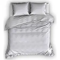 Romanette Dekbedovertrek Romanette Duchesse Zilver Wit Flanel