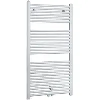 Wiesbaden Radiator elara 118,5x45 cm midden-onder aansluiting wit